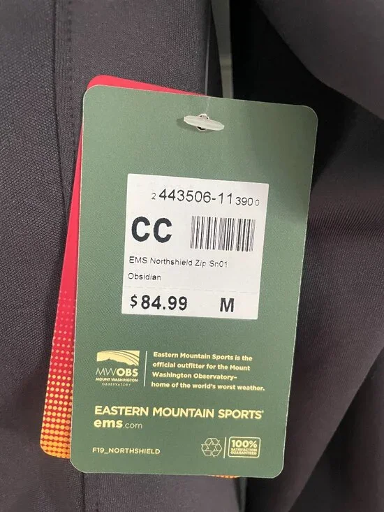 NWT EMS 1/2 zip soft shell jacket, M - Picture 2 of 10